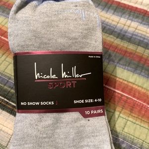 Nicole Miller Sport No Show Socks 10 pairs size 4-10